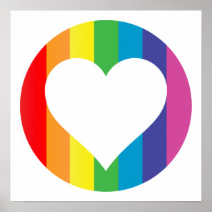 Póster amor arcoiris.