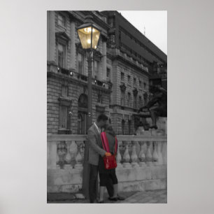 Póster Amor bajo luz de calle