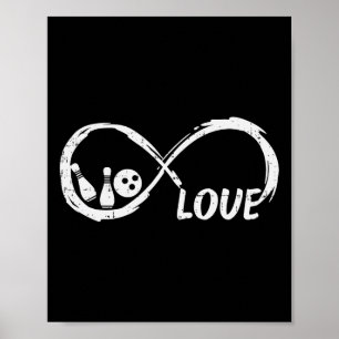 Póster Amor Bolos Bolera Infinita Mujeres Niñas Niños