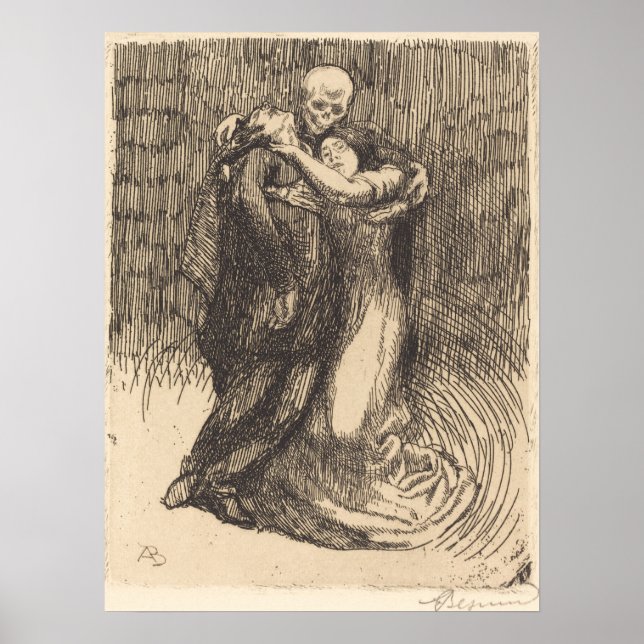 Póster Amor consagrado (por Paul-Albert Besnard) (Frente)