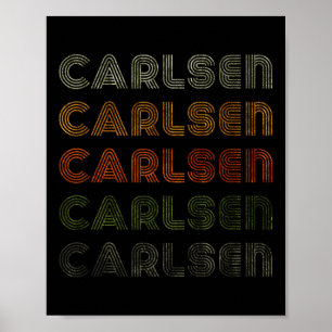 Póster Amor Corazón Carlsen Tee Grunge Estilo Vintage Neg