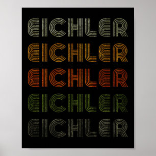 Póster Amor Corazón Eichler Tee Grunge Estilo Vintage Neg