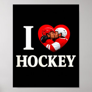 Póster Amor corazón gay hockey desquiciado desfile del or