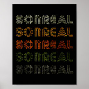 Póster Amor Corazón Sonreal Tee Grunge Estilo Vintage Neg