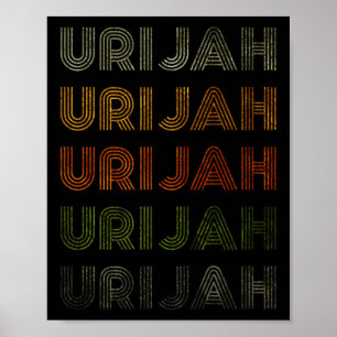 Póster Amor Corazón Urijah Tee Grunge Estilo Vintage Negr