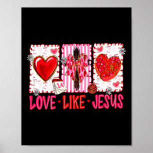 Póster Amor Cristiano Como Jesús San Valentín Hombres Muj