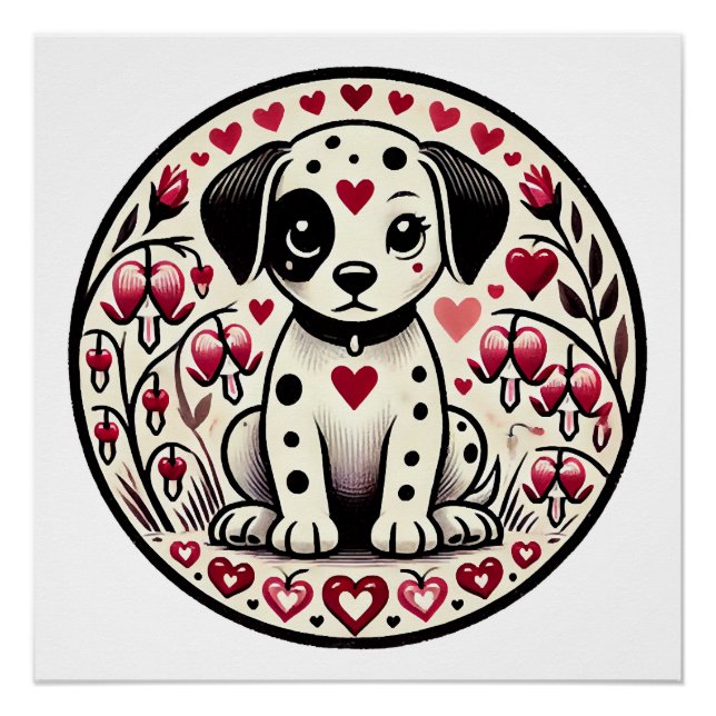 Póster Amor dálmata (Anverso)