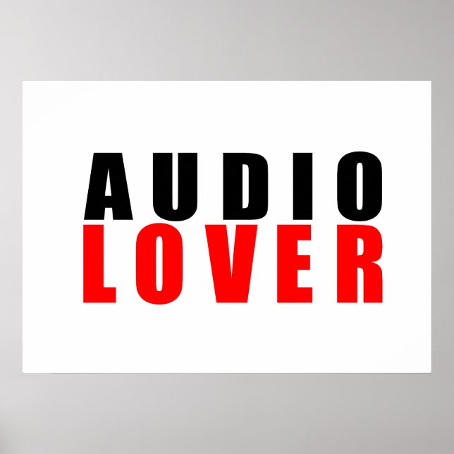 Póster Amor de audio (Frente)