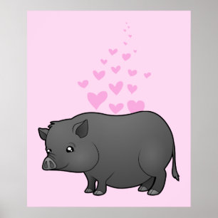 Póster Amor de cerdo en miniatura