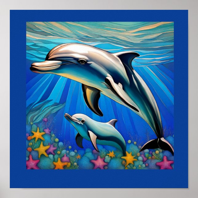 Póster Amor de delfines (Frente)