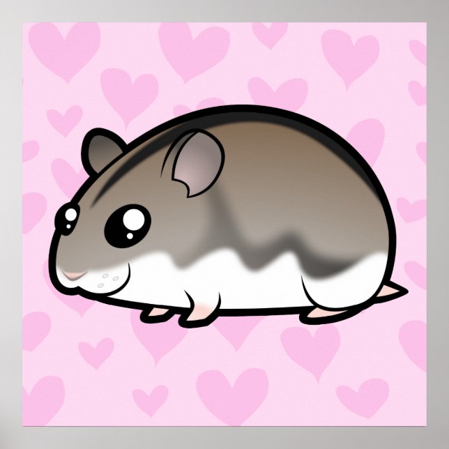 Póster Amor de hámster enano (Frente)