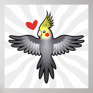 Póster Amor de la Cockatiel