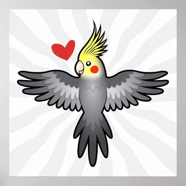 Póster Amor de la Cockatiel (Frente)