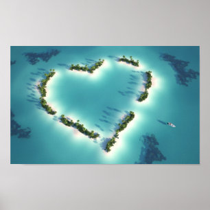 Póster Amor de la isla