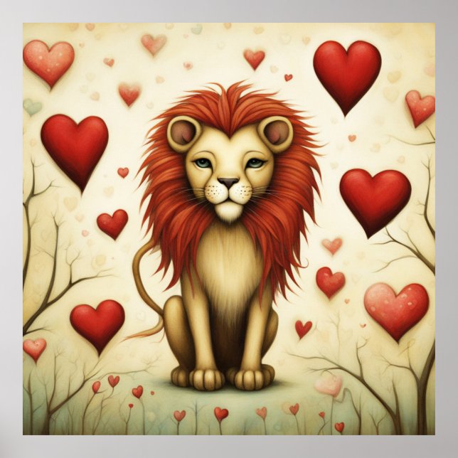 Póster Amor de león 2 (Frente)