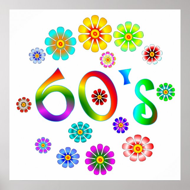 Póster Amor de los años 60 (Frente)