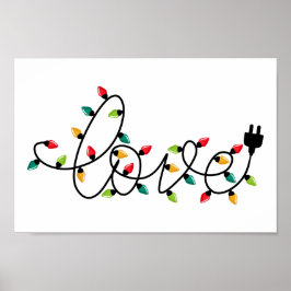 Póster Amor de Luces de Navidad