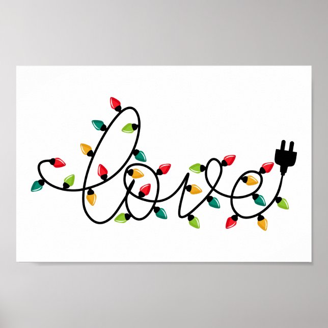 Póster Amor de Luces de Navidad (Frente)
