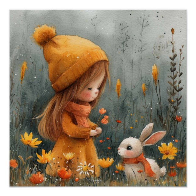 Póster Amor de Oídos Caídos: Un Conejo con un Poco de Cap (Anverso)