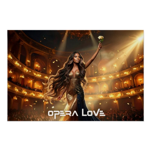 PÓSTER AMOR DE ÓPERA - DIVA (Anverso)