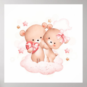 Póster Amor de oso