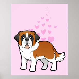 Póster Amor de St Bernard