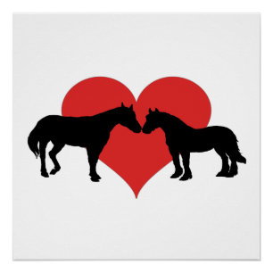 Póster Amor del caballo