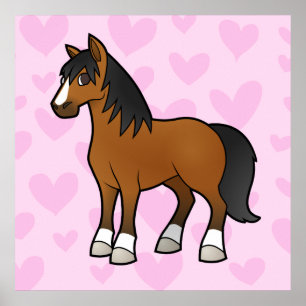 Póster Amor del caballo