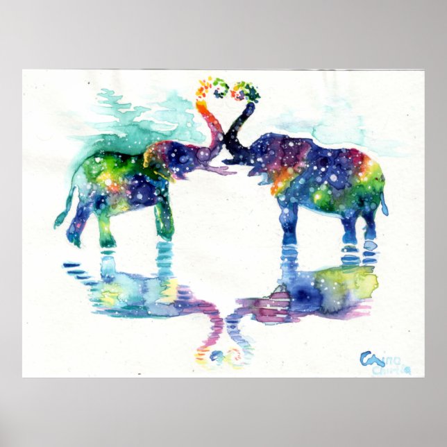Póster Amor del elefante (Frente)