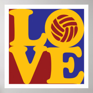 Póster Amor del voleibol