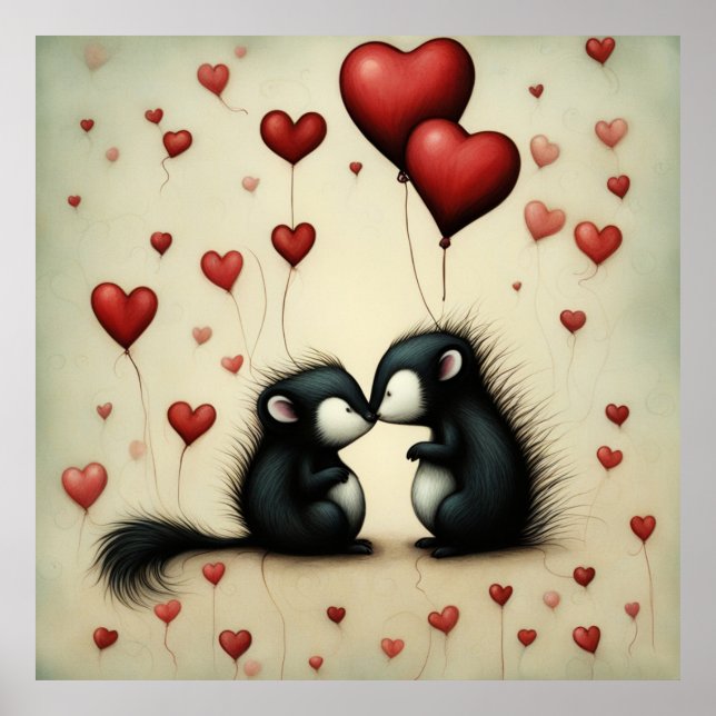 Póster Amor del zorrillo 1 (Frente)