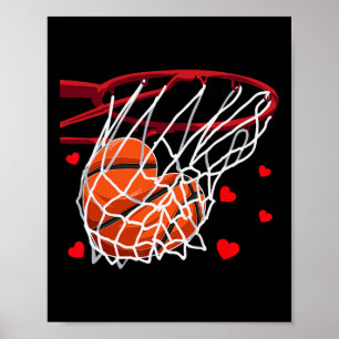 Póster Amor Divertido Corazón con Forma de Esqueleto Feli