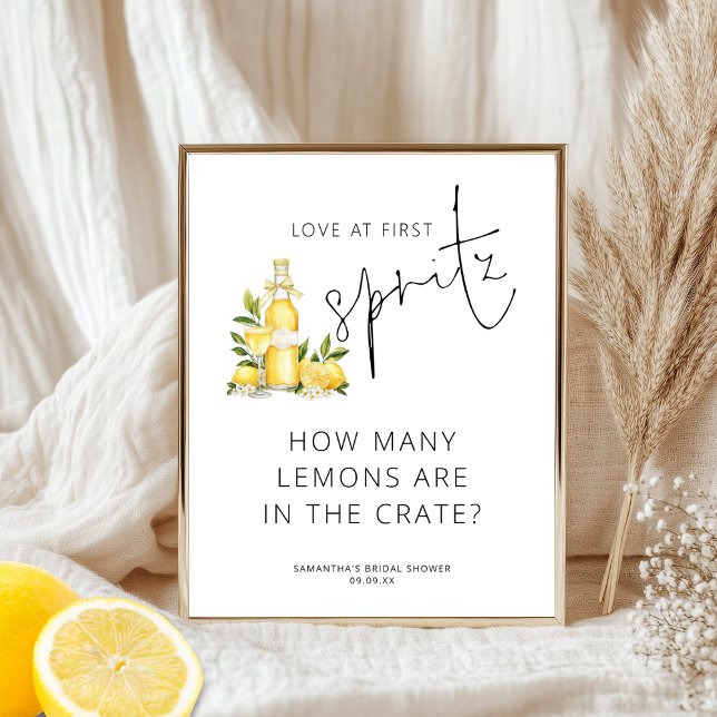 Póster Amor en el primer espritz ¿cuántas duchas de novia (Subido por el creador)