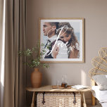 Póster Amor en escritura elegante | Tu foto con corazón<br><div class="desc">Este hermoso poster presenta la palabra "amor" en un elegante y rápido guión de caligrafía, con una de sus fotos personales favoritas y un corazón escrito a mano. Puedes agregar tus iniciales o monogramas, o el nombre de cualquier ser querido, como tu madre, abuela, familia o cónyuge. También hace el...</div>