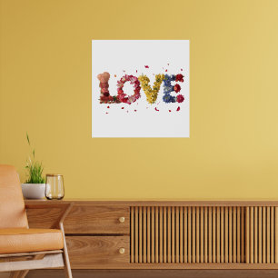 Póster Amor En Flores