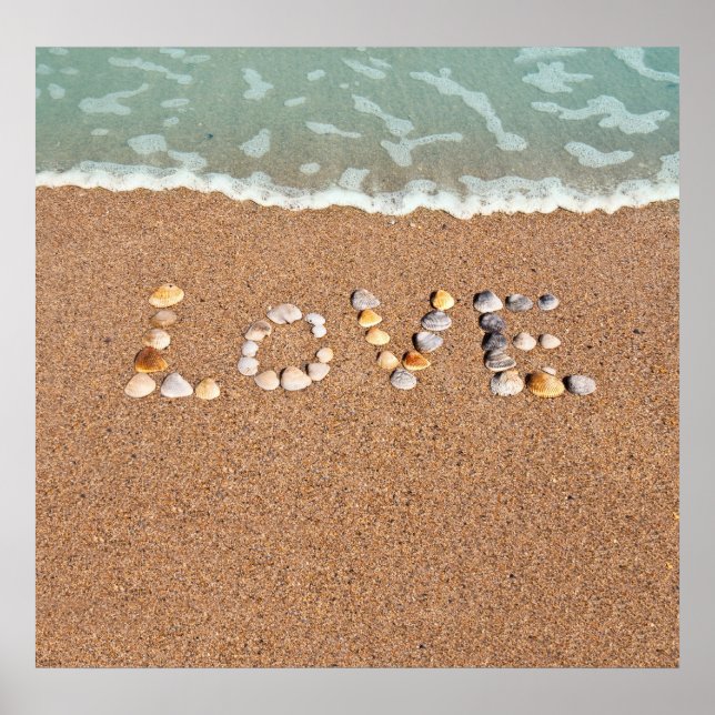 Póster Amor en la playa (Frente)