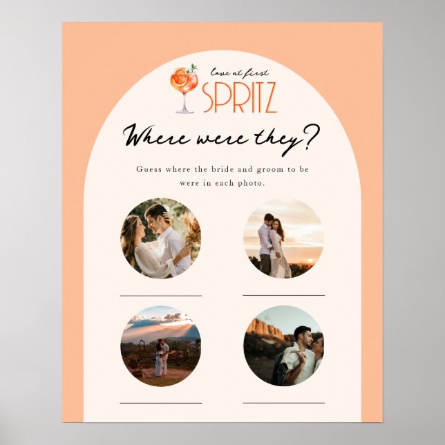 Póster Amor en la primera novia de Spritz (Frente)