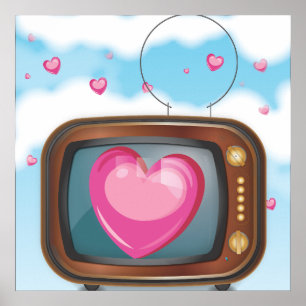 Póster Amor en la televisión