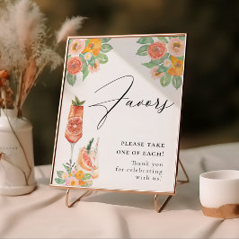 Póster Amor en los primeros cócteles brillantes de Spritz