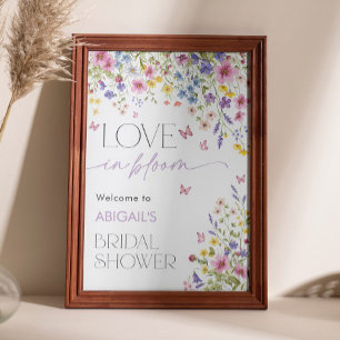 Póster Amor en mariposa en flor de sangre bienvenida a un