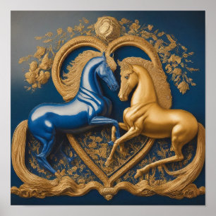 Póster Amor Eterno: Abrazo dorado