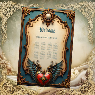 Póster Amor eterno, elegancia surrealista al estilo steam