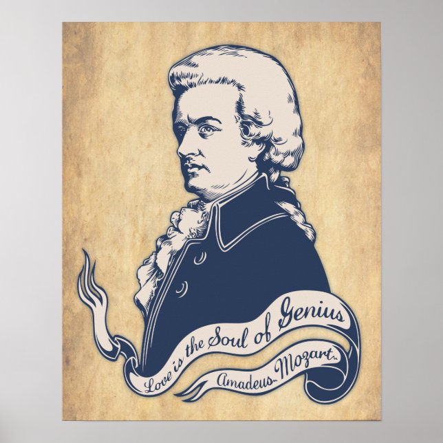 Póster Amor = Genio -Mozart (Frente)