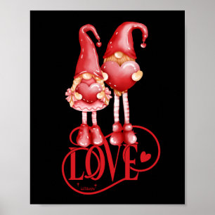 Póster AMOR GNOMES día de San Valentín romántico idea de 
