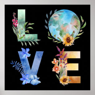 PÓSTER AMOR GUARDAR NUESTRO PLANETA