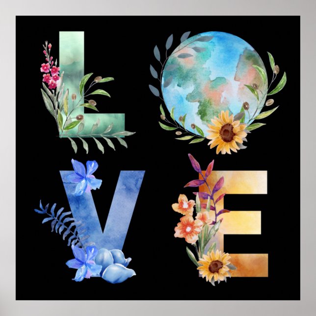 PÓSTER AMOR GUARDAR NUESTRO PLANETA (Frente)