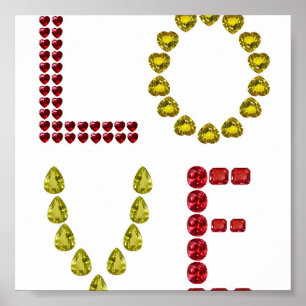Póster Amor hecho con piedras angulares