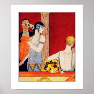 Póster Amor. Imprimir Art Decó