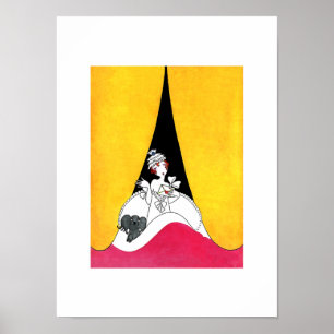 Póster Amor. Imprimir Art Deco