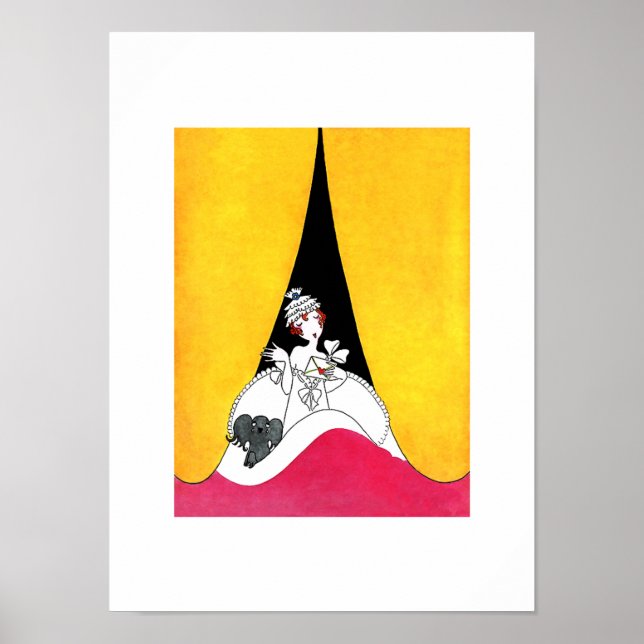 Póster Amor. Imprimir Art Deco (Frente)